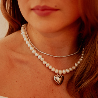 Micro Sterling Silver Tennis Chain - Rumbita