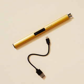 Gold slim electric lighter - Rumbita
