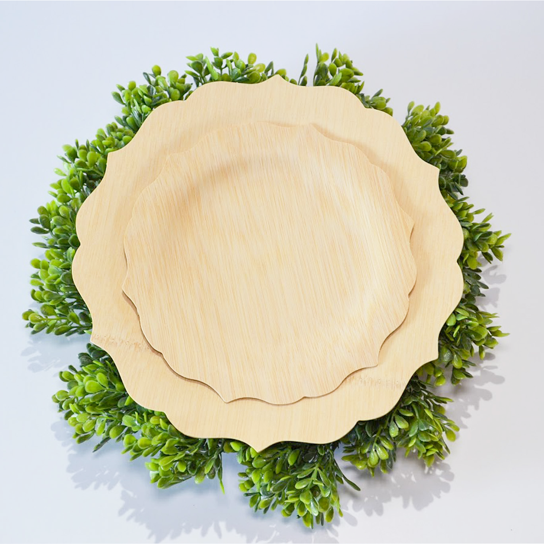 Fancy Bamboo Plates