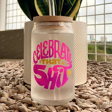 Load and play video in Gallery viewer, Glass Cup and Straw with Bamboo Lid
